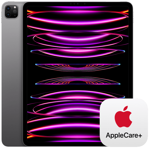 Un iPad Pro y el logotipo de AppleCare+