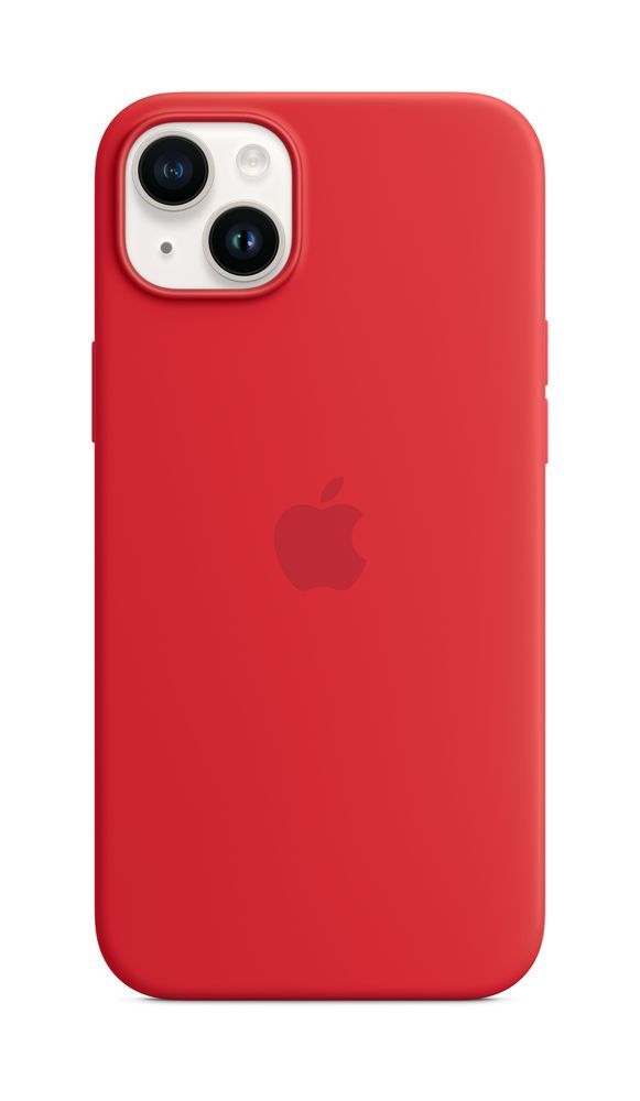 iPhone 14 Plus Silicone Case with MagSafe - (PRODUCT)RED