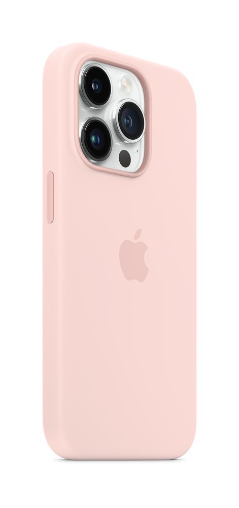 iPhone 14 Pro Silicone Case with MagSafe - Chalk Pink