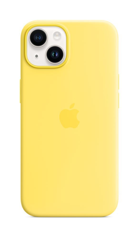 iPhone 14 Silicone Case with MagSafe - Canary Yellow