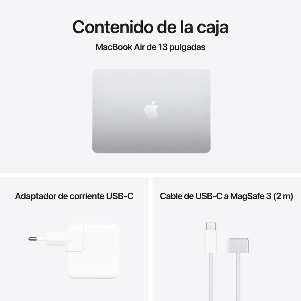 13-inch MacBook Air: Apple M4 chip with 10-core CPU and 8-core GPU, 16GB, 256GB SSD - Silver - Imagen 11