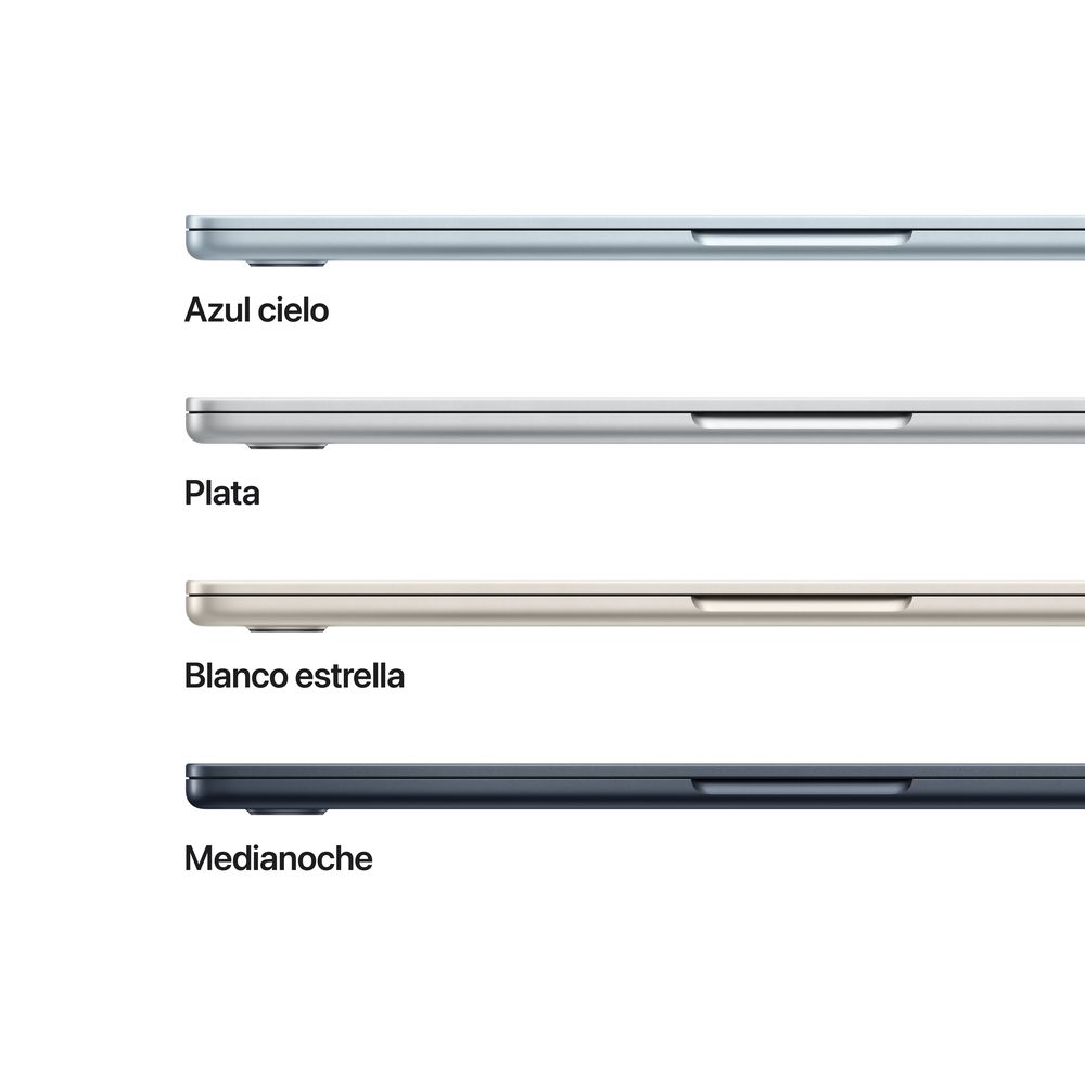 13-inch MacBook Air: Apple M4 chip with 10-core CPU and 8-core GPU, 16GB, 256GB SSD - Silver - Imagen 3