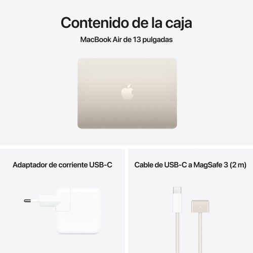 13-inch MacBook Air: Apple M4 chip with 10-core CPU and 10-core GPU, 24GB, 512GB SSD - Starlight - Imagen 11
