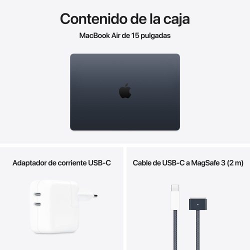 15-inch MacBook Air: Apple M4 chip with 10-core CPU and 10-core GPU, 24GB, 512GB SSD - Midnight - Imagen 11