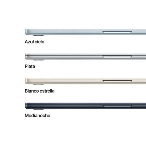 15-inch MacBook Air: Apple M4 chip with 10-core CPU and 10-core GPU, 24GB, 512GB SSD - Midnight - Imagen 3