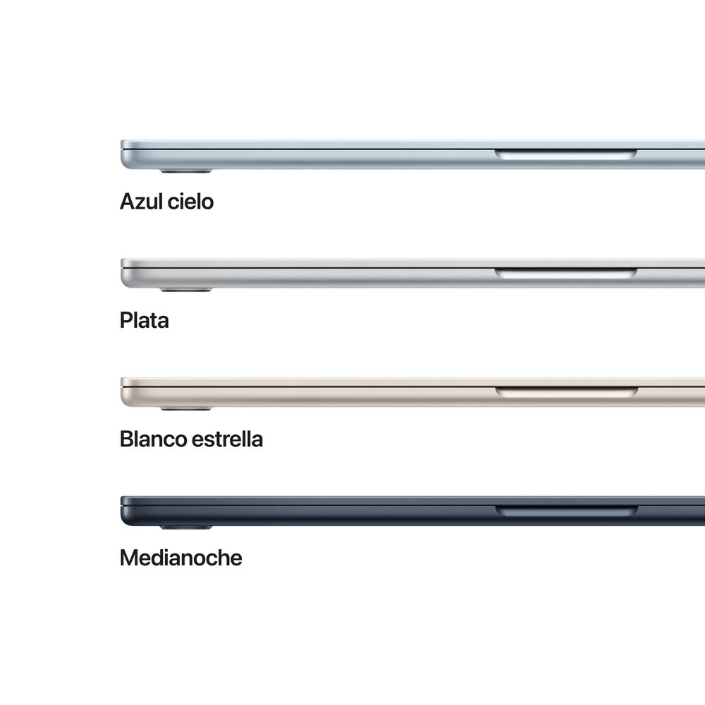 15-inch MacBook Air: Apple M4 chip with 10-core CPU and 10-core GPU, 16GB, 512GB SSD - Midnight - Imagen 3