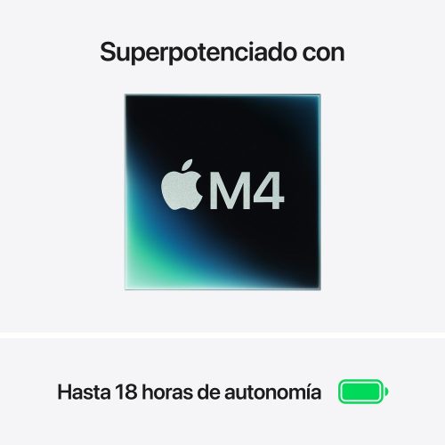 15-inch MacBook Air: Apple M4 chip with 10-core CPU and 10-core GPU, 24GB, 512GB SSD - Midnight - Imagen 4