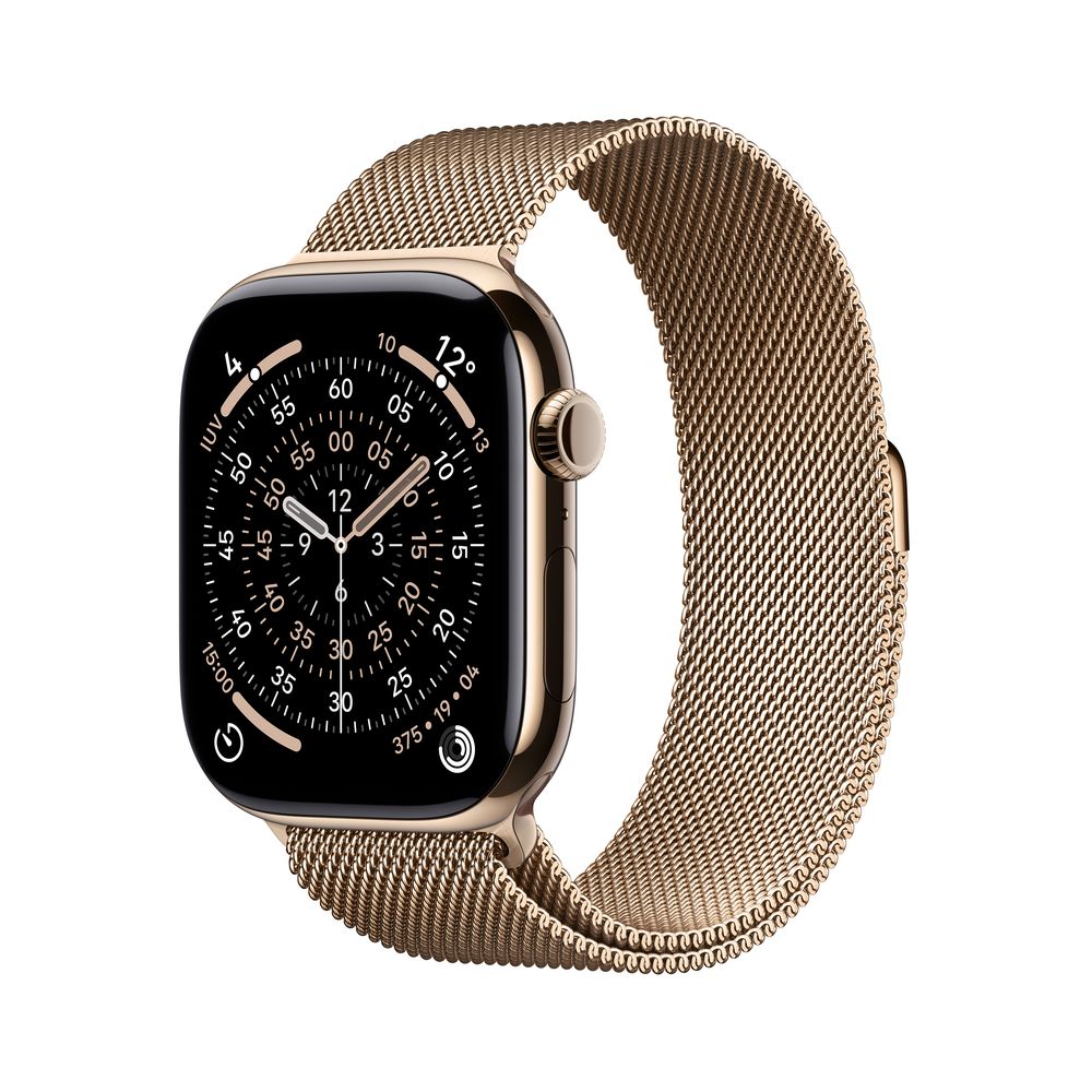 Apple Watch Series 11 GPS Cellular 46mm Gold Titanium Case With Gold 