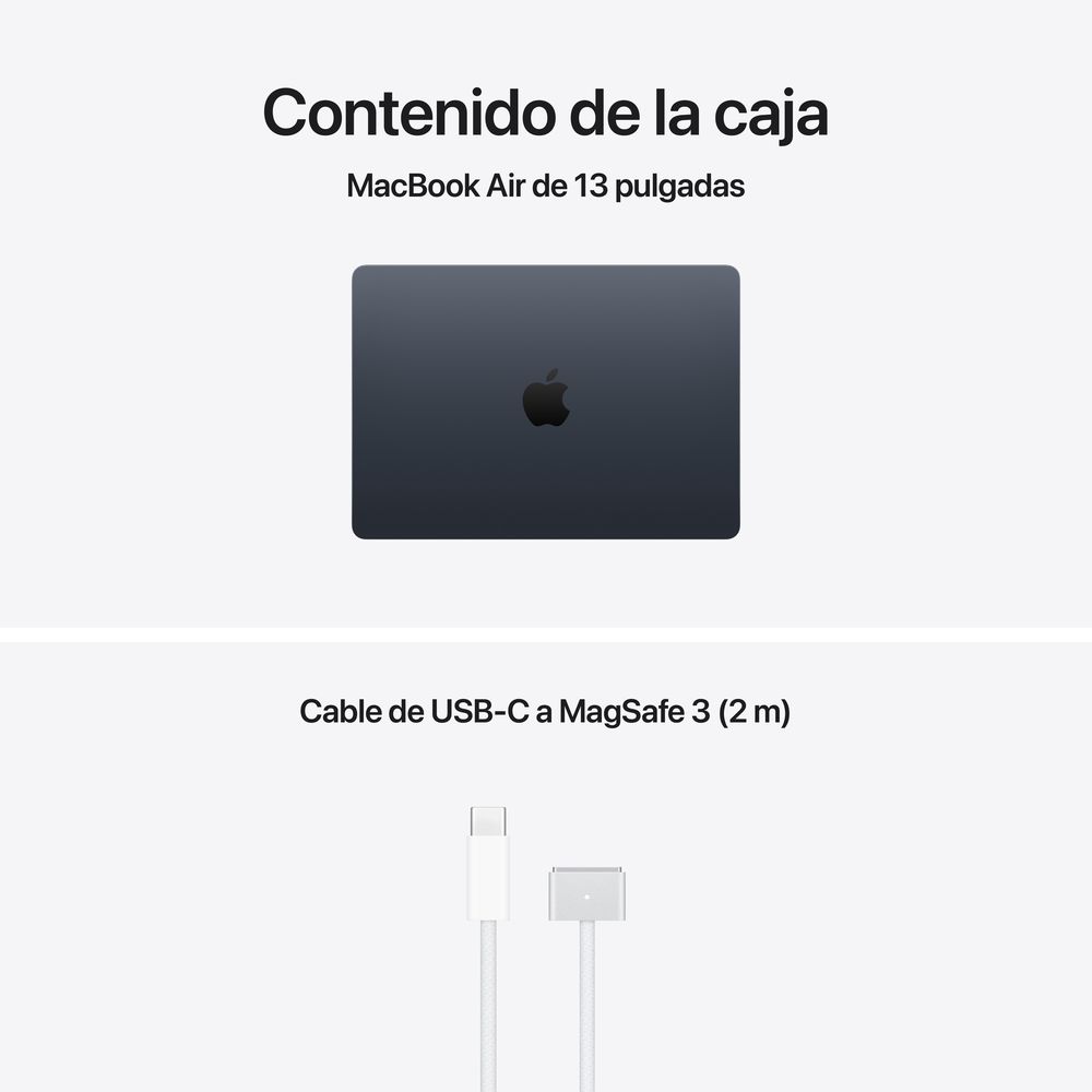 13-inch MacBook Air: Apple M5 chip with 10_core CPU and 10_core GPU, 24GB, 1TB SSD - Midnight - Imagen 9