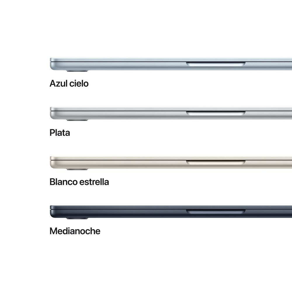 13-inch MacBook Air: Apple M5 chip with 10_core CPU and 10_core GPU, 24GB, 1TB SSD - Silver - Imagen 3