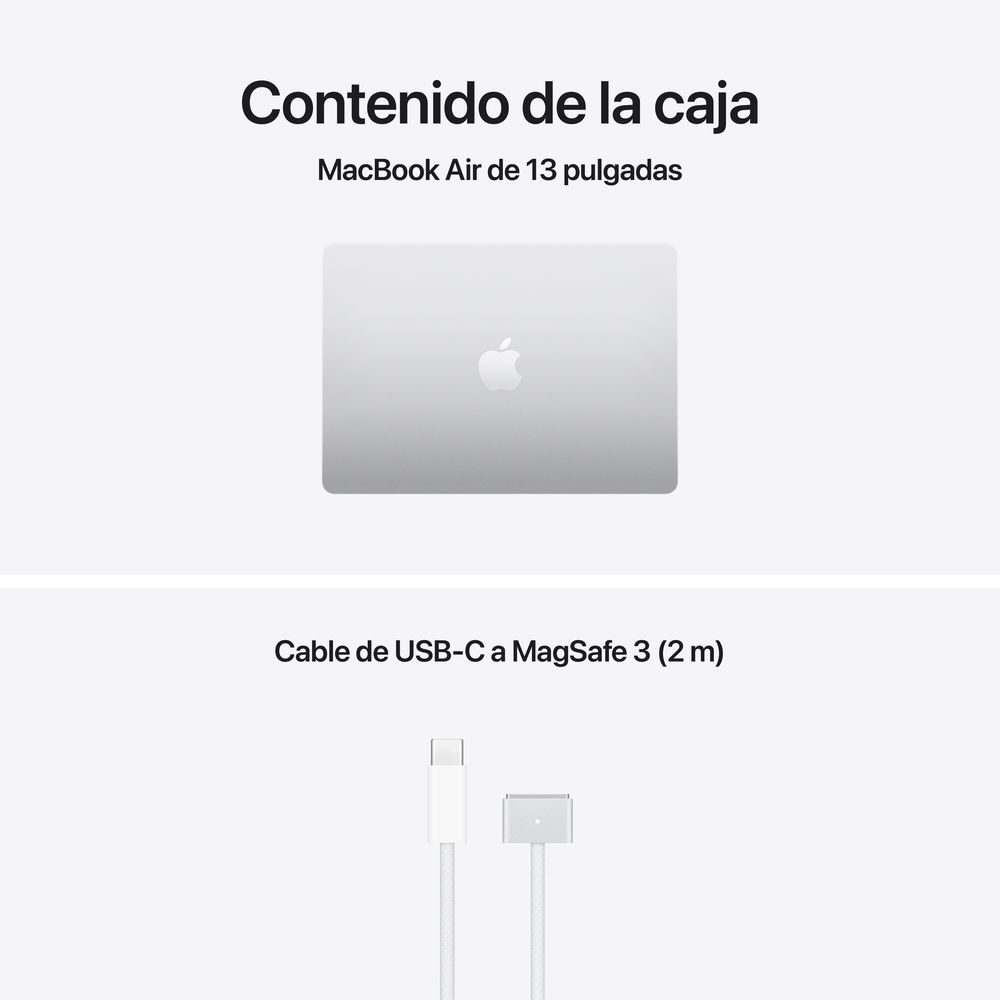 13-inch MacBook Air: Apple M5 chip with 10_core CPU and 10_core GPU, 24GB, 1TB SSD - Silver - Imagen 9