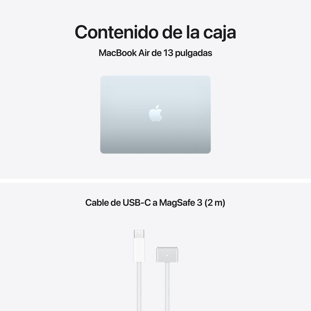 13-inch MacBook Air: Apple M5 chip with 10_core CPU and 10_core GPU, 24GB, 1TB SSD - Sky Blue - Imagen 9