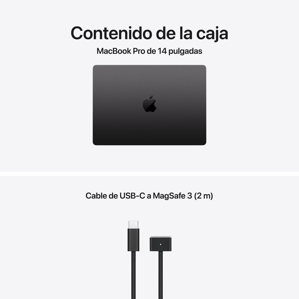 14-inch MacBook Pro: Apple M5 Pro chip with 15_core CPU and 16_core GPU, 24GB, 1TB SSD - Space Black - Imagen 9