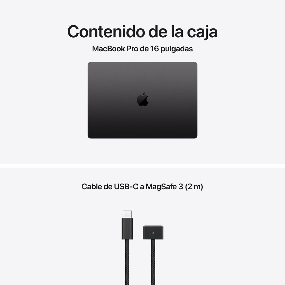 16-inch MacBook Pro: Apple M5 Max chip with 18_core CPU and 32_core GPU, 36GB, 2TB SSD - Space Black - Imagen 9