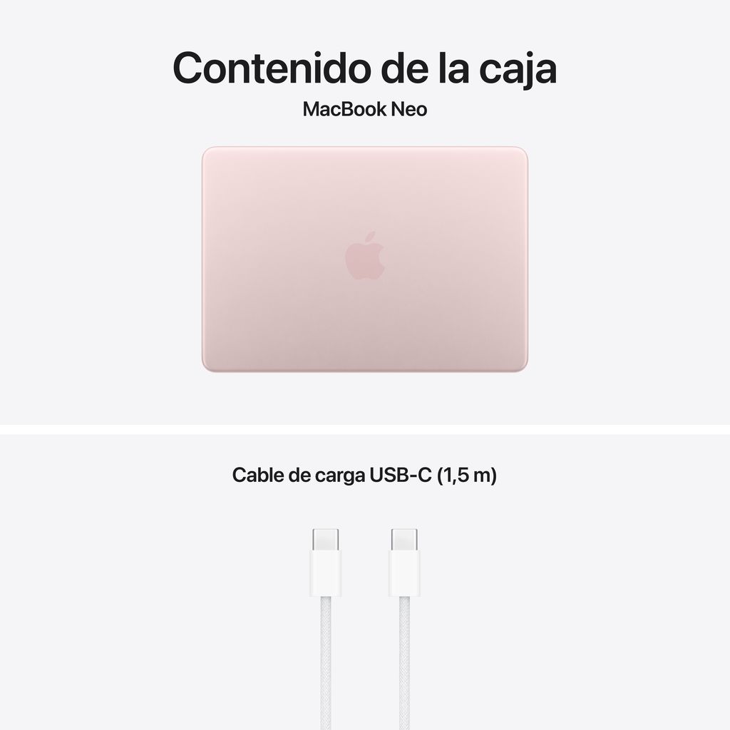 MacBook Neo 8Gb 512GB Magic Keyboard con Touch ID Rosa Nube - Imagen 9