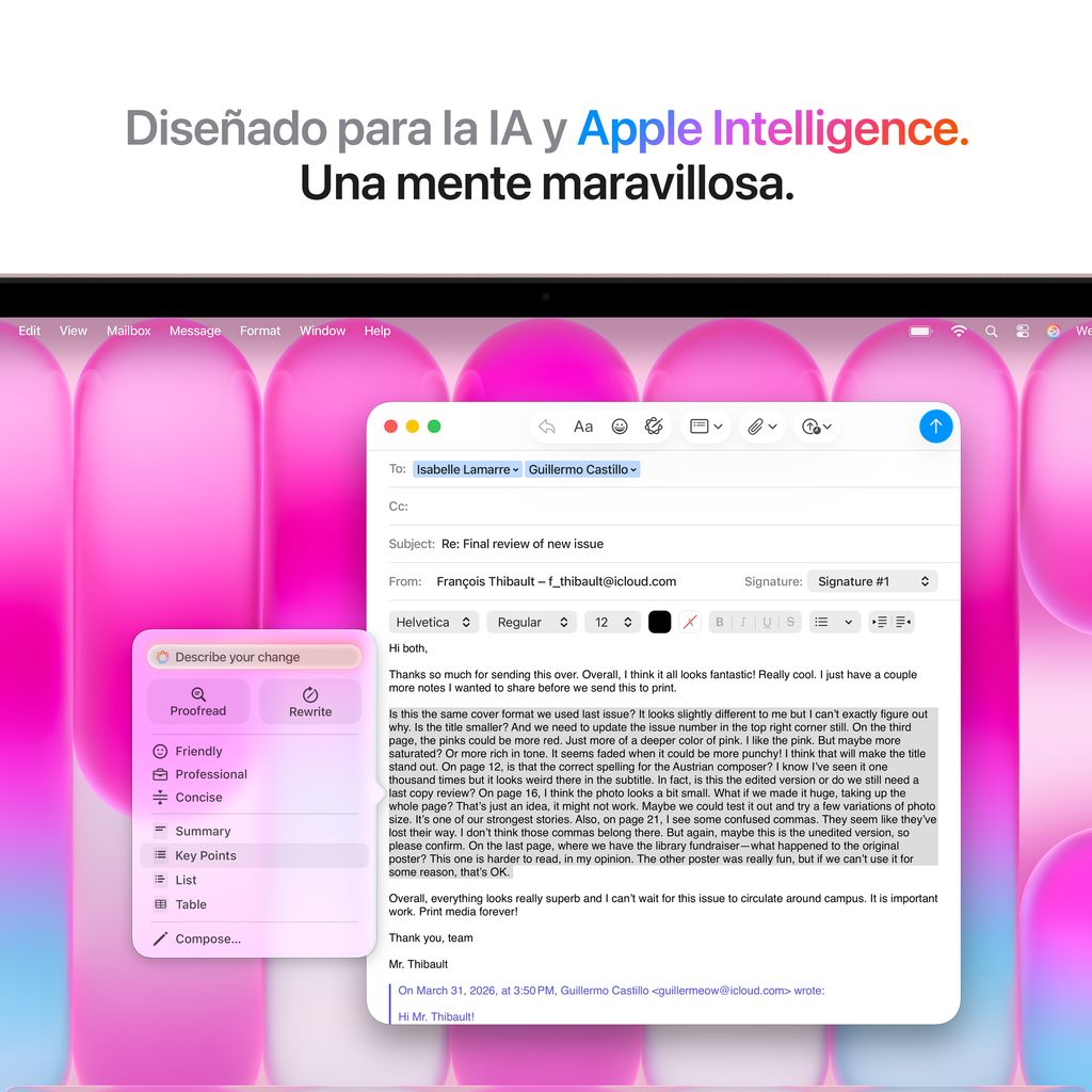 MacBook Neo 8Gb 512GB Magic Keyboard con Touch ID Rosa Nube - Imagen 7