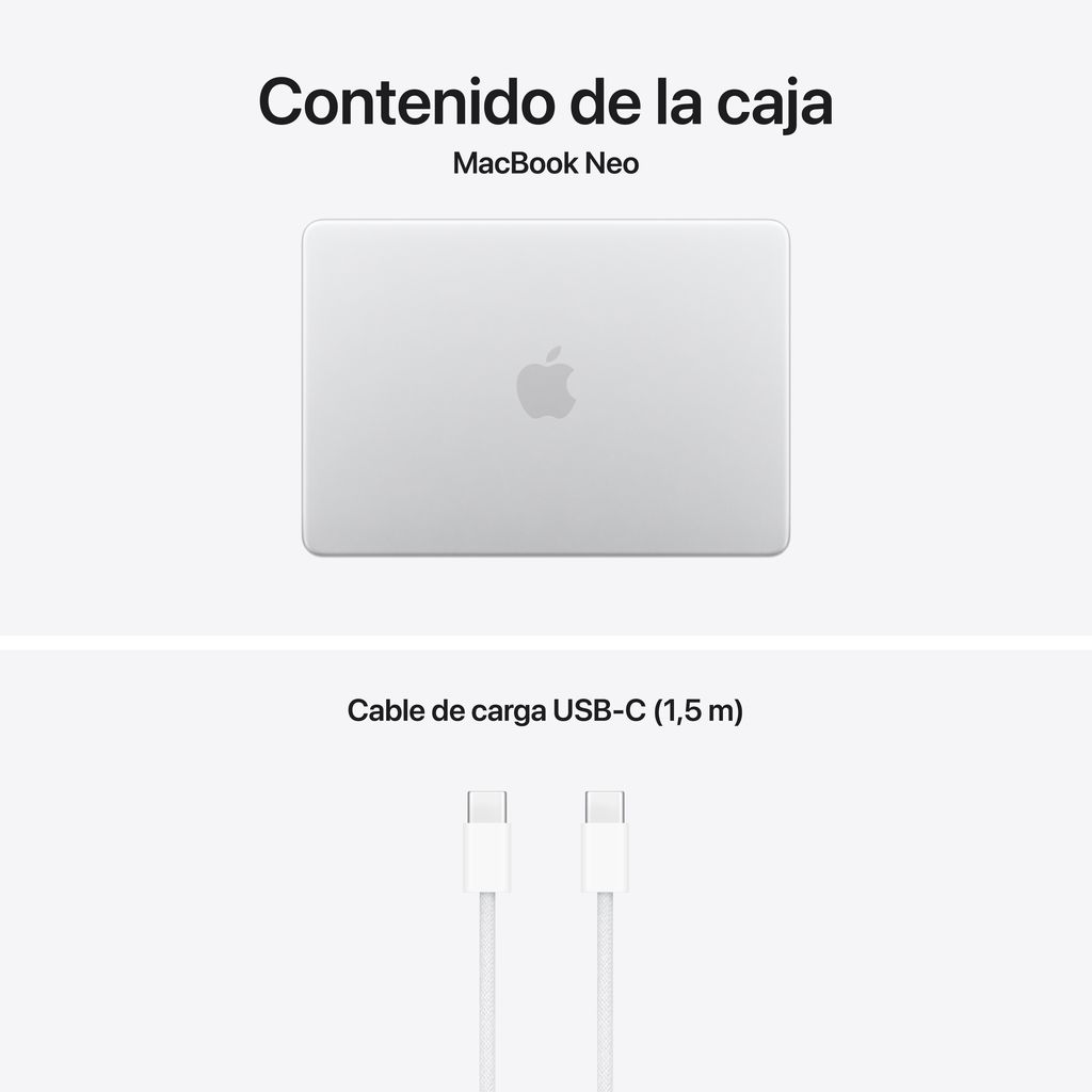 MacBook Neo 8Gb 512GB Magic Keyboard con Touch ID Plata - Imagen 10