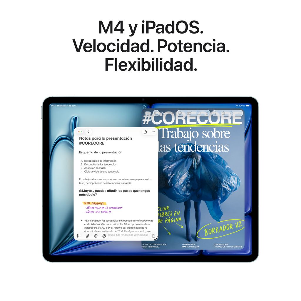 iPad Air 11" M4 256GB Cellular Azul - Imagen 4