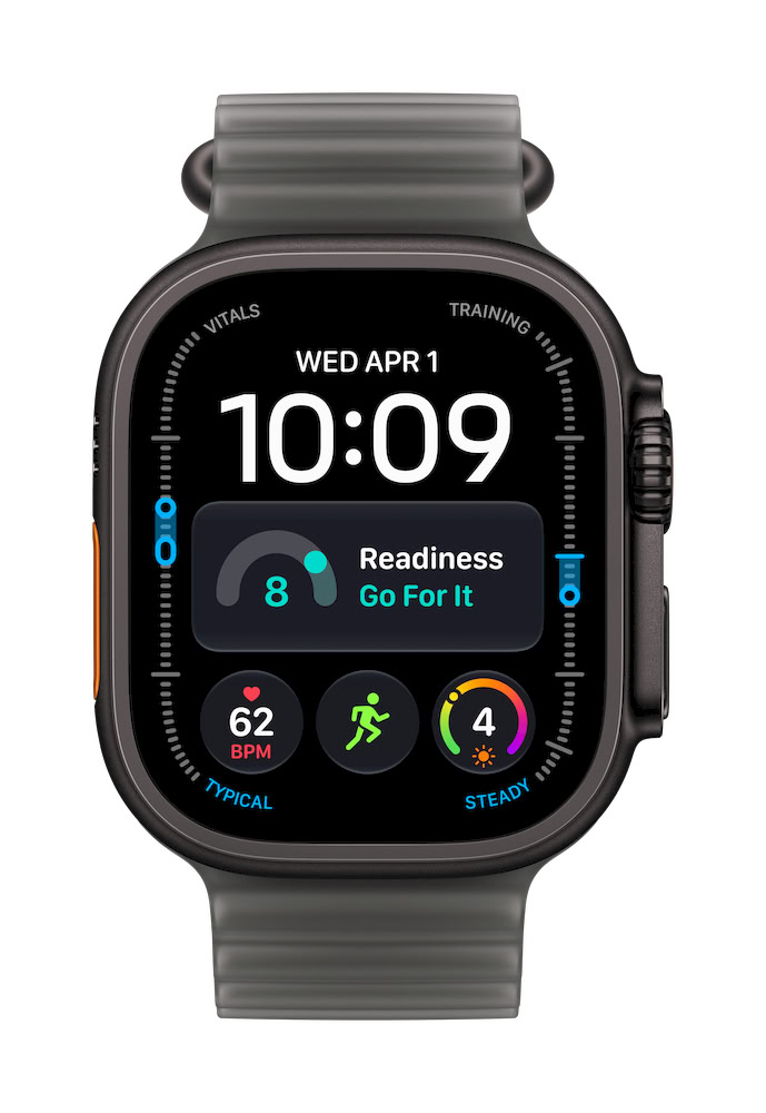 Apple Watch Ultra 4 GPS + Cellular 49mm — Caja de titanio Negro con correa Ocean Negro translúcido - Imagen 2