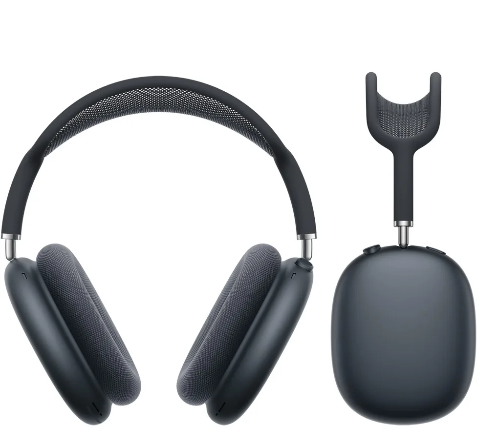 AirPods Max 2 en Medianoche, vista frontal y lateral