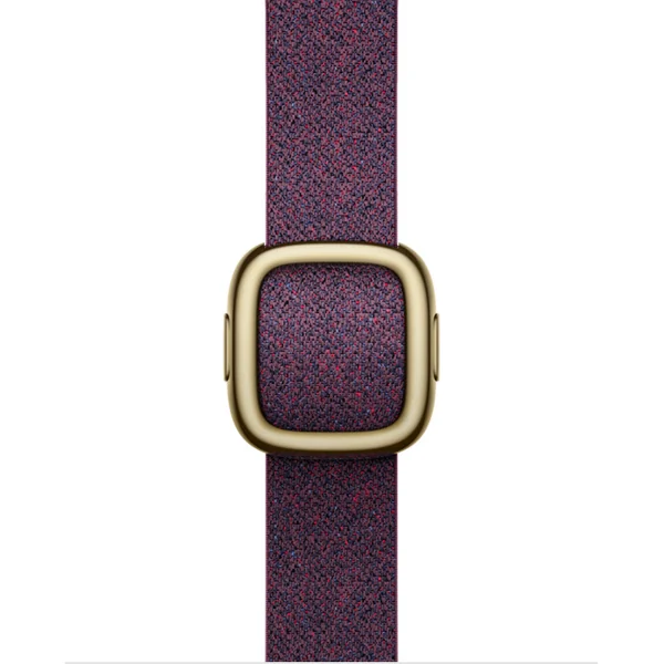 Correa con hebilla moderna color rojo mora para Apple Watch