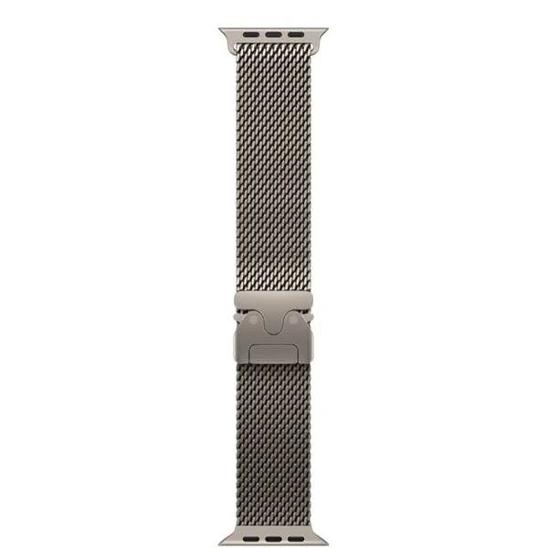 Pulsera Milanese Loop en titanio natural para Apple Watch