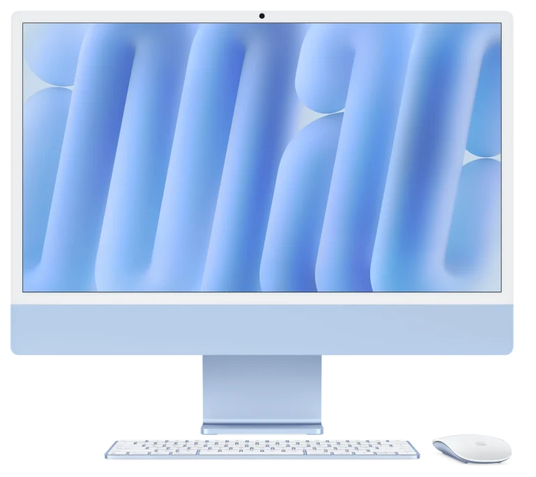iMac de 24 pulgadas con chip M6 — azul — sin-touch-id