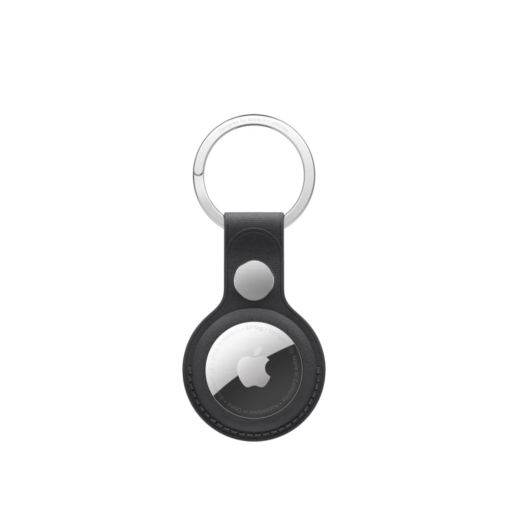 Llavero de trenzado fino para el AirTag - Negro