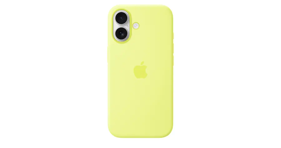 Funda de silicona con MagSafe para el iPhone 17 - Amarillo neón