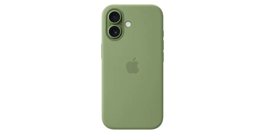 Funda de silicona con MagSafe para el iPhone 17 - Musgo claro