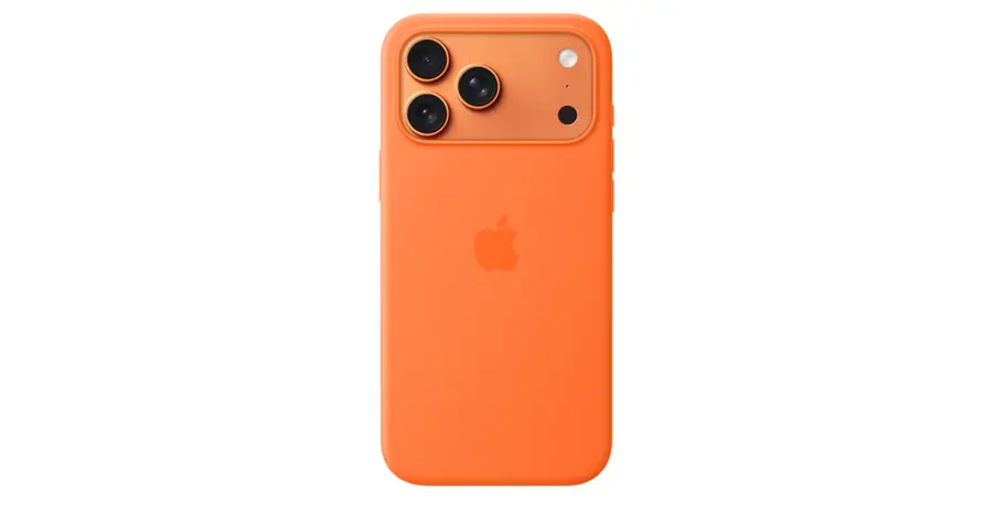 Funda de silicona con MagSafe para el iPhone 17 Pro Max - Naranja
