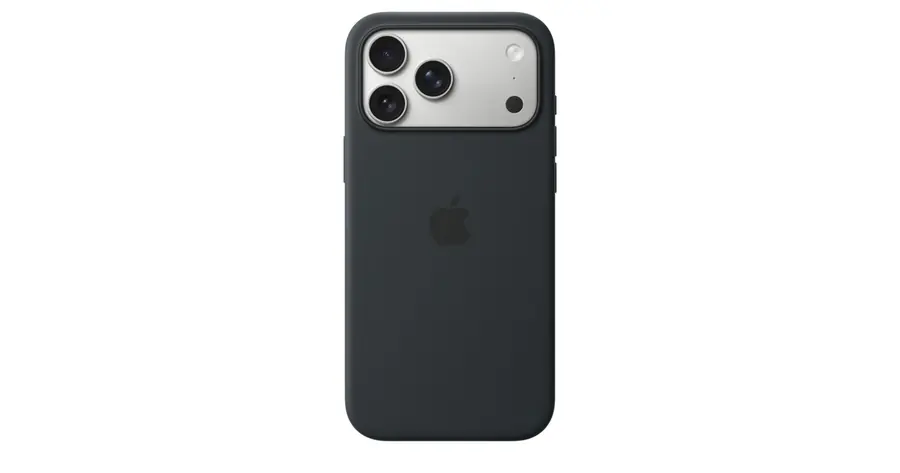 Funda de silicona con MagSafe para el iPhone 17 Pro Max - Negro