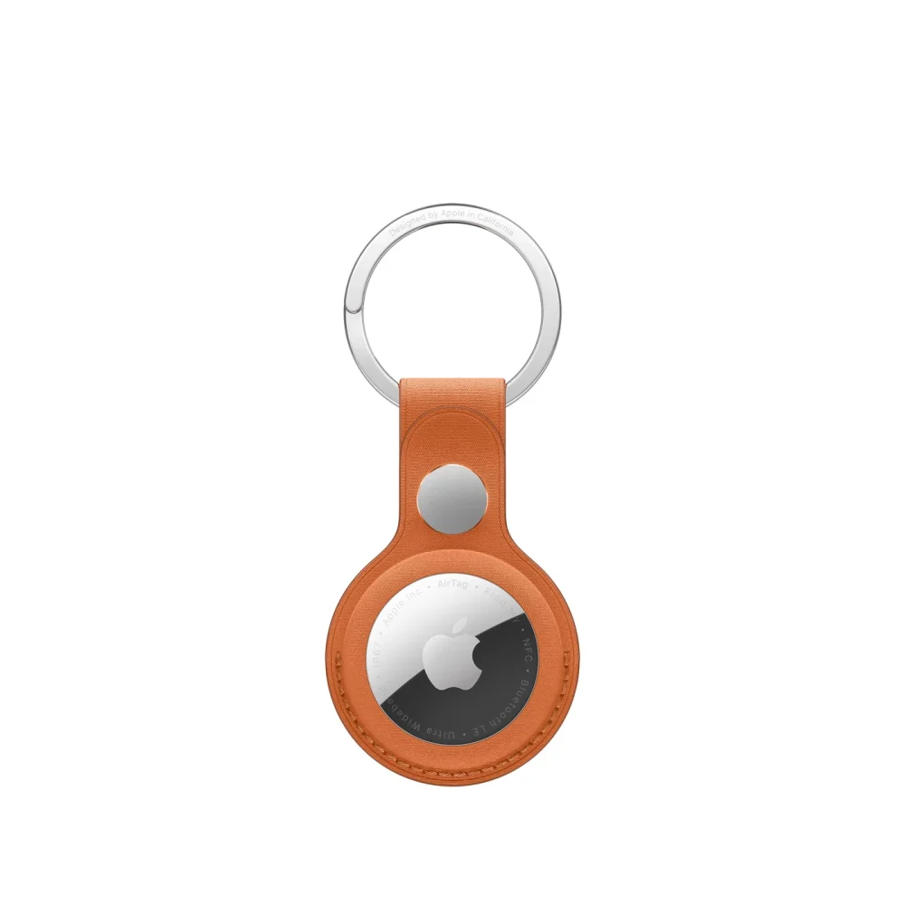 Llavero de trenzado fino para el AirTag - Naranja zorro