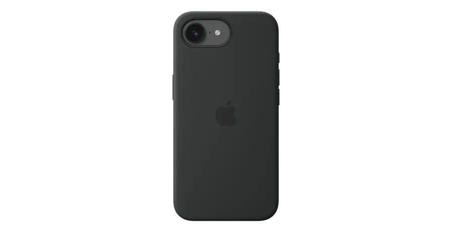Funda de silicona con MagSafe para el iPhone 17e - Negro