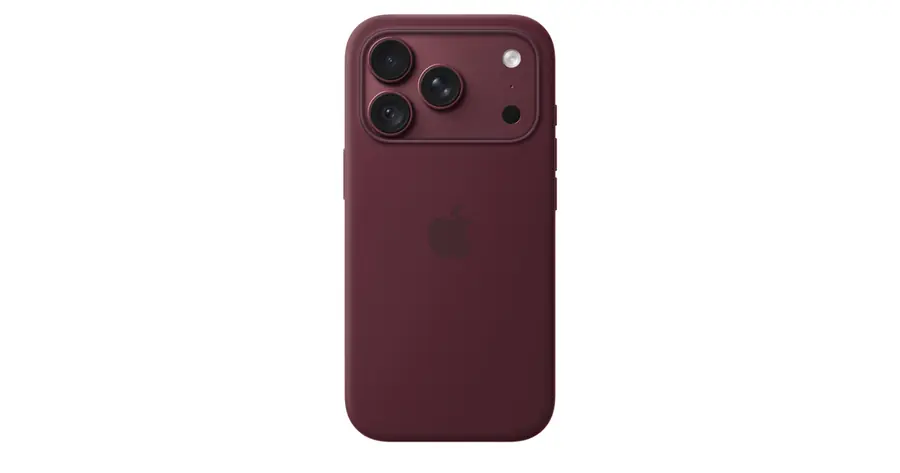 Funda de silicona con MagSafe para el iPhone 18 Pro - Burdeos