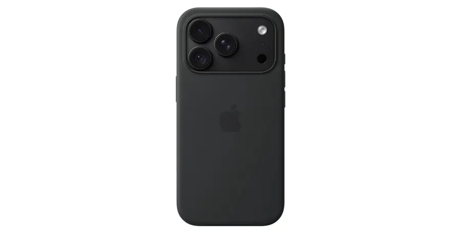 Funda de silicona con MagSafe para el iPhone 18 Pro - Negro