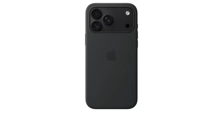 Funda de silicona con MagSafe para el iPhone 18 Pro Max - Negro