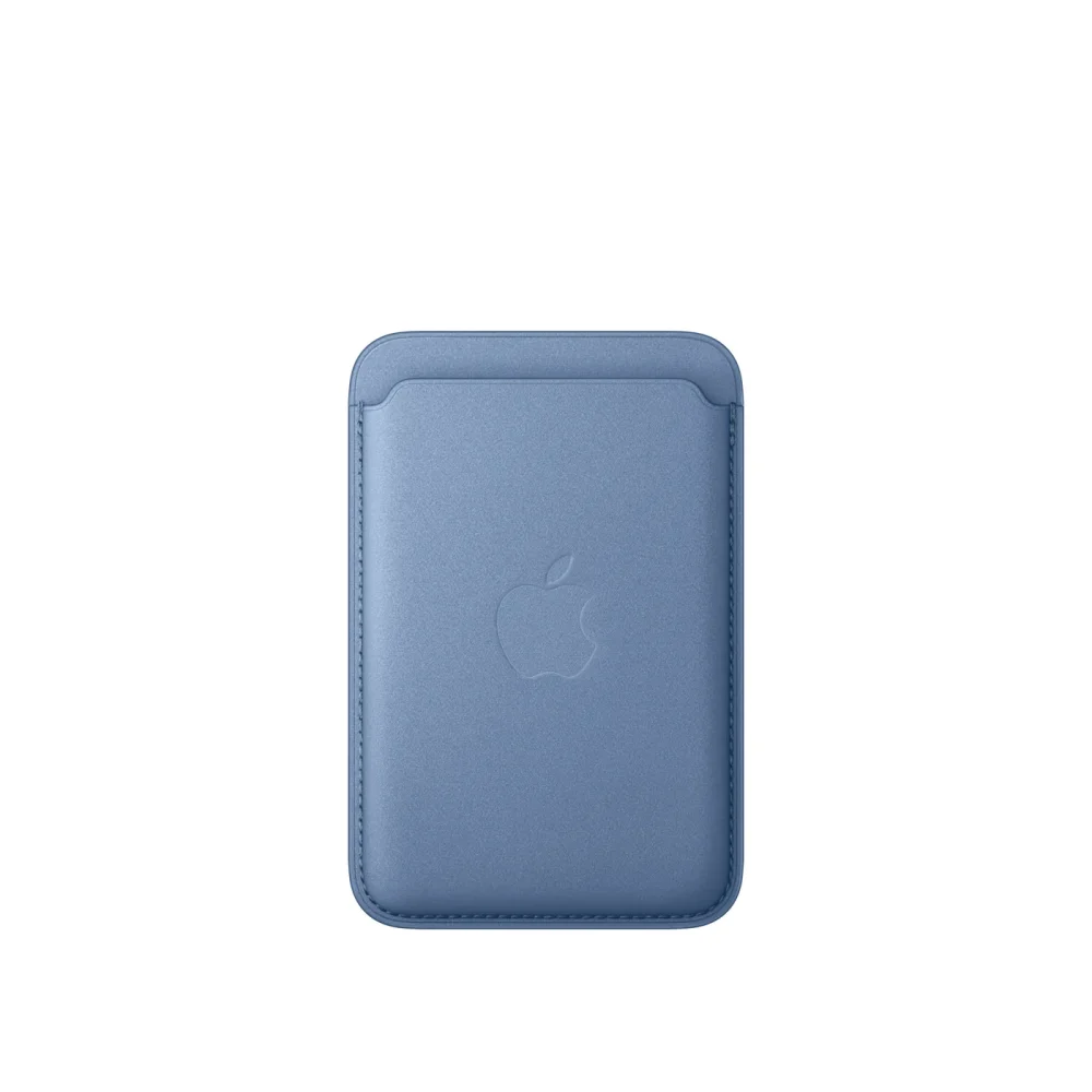 Cartera de trenzado fino con MagSafe para el iPhone - Azul silvestre