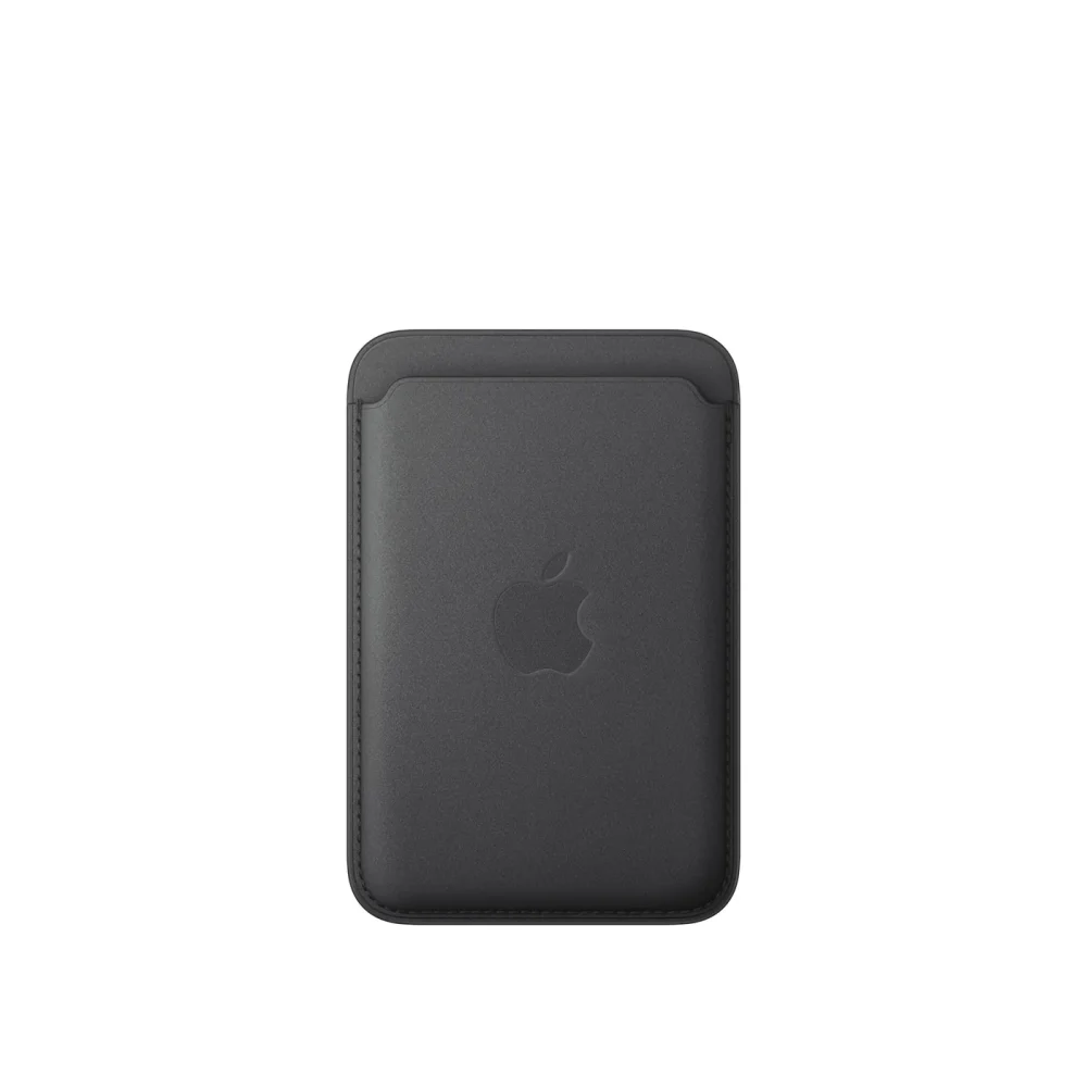 Cartera de trenzado fino con MagSafe para el iPhone - Negro