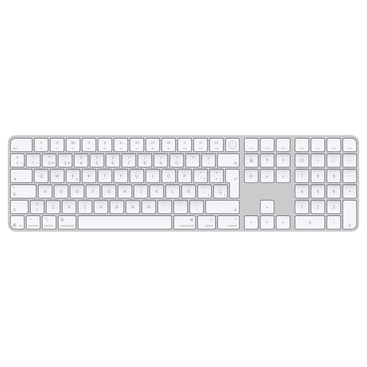 Magic Keyboard con Touch ID y teclado numérico para modelos de Mac con chip de Apple - Español - Teclas blancas