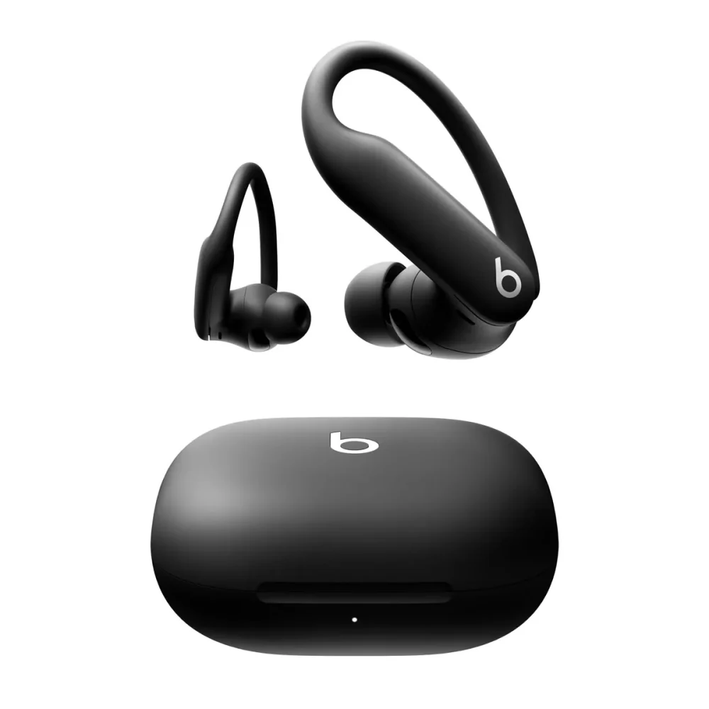 Powerbeats Pro 2 en Negro azabache con auriculares y estuche de carga