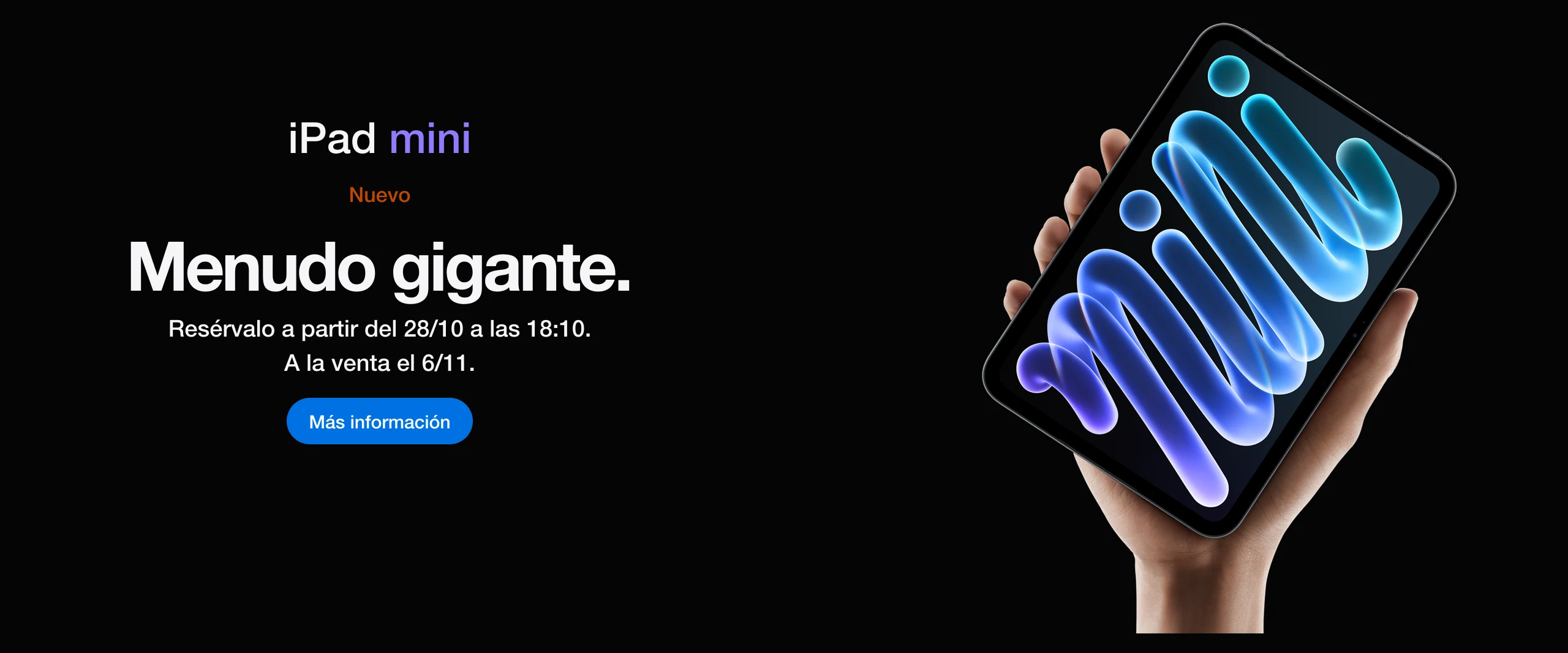 iPad mini con chip A20 Pro · Menudo gigante