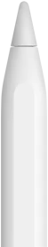 Un Apple Pencil que muestra la punta del dispositivo