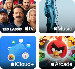 iPad, promoción de Apple One, compra un iPad nuevo y llévate tres meses gratis de Apple One, que incluye estos servicios: Apple TV, Apple Music, iCloud+ y Apple Arcade