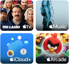 iPad, promoción de Apple One, compra un iPad nuevo y llévate tres meses gratis de Apple One, que incluye estos servicios: Apple TV, Apple Music, iCloud+ y Apple Arcade