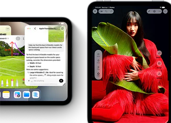 Parte frontal de varios iPad mini que muestran distintas apps